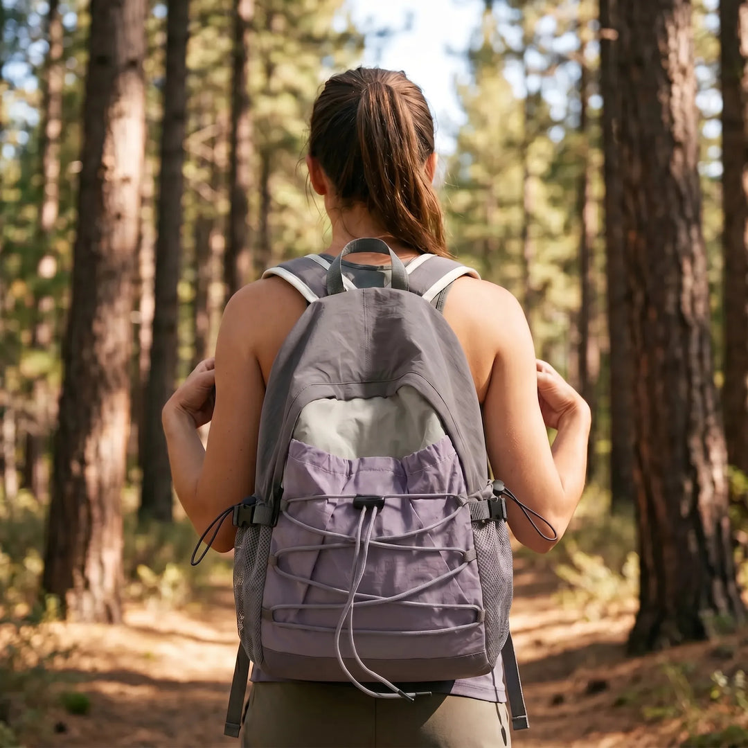 Unisex lightweight nylon hiking daypack, ideal for outdoor travel, daily commute, and adventure trips.