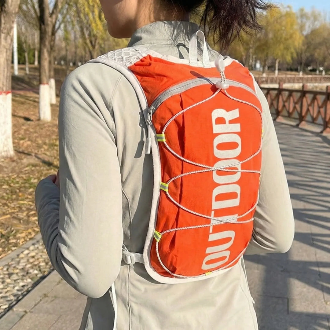 Unisex lightweight running hydration vest for active fitness & long-distance comfort.