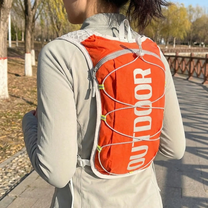 Unisex lightweight running hydration vest for active fitness & long-distance comfort.