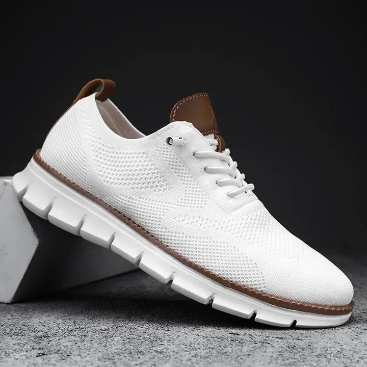 Comfortable lightweight slip-on sneakers. Unisex design for business casual, walking & everyday wear.