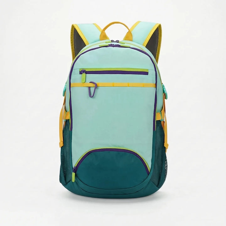 Green lightweight outdoor daypack. Spacious & compact, ideal for hiking, cycling & sports.