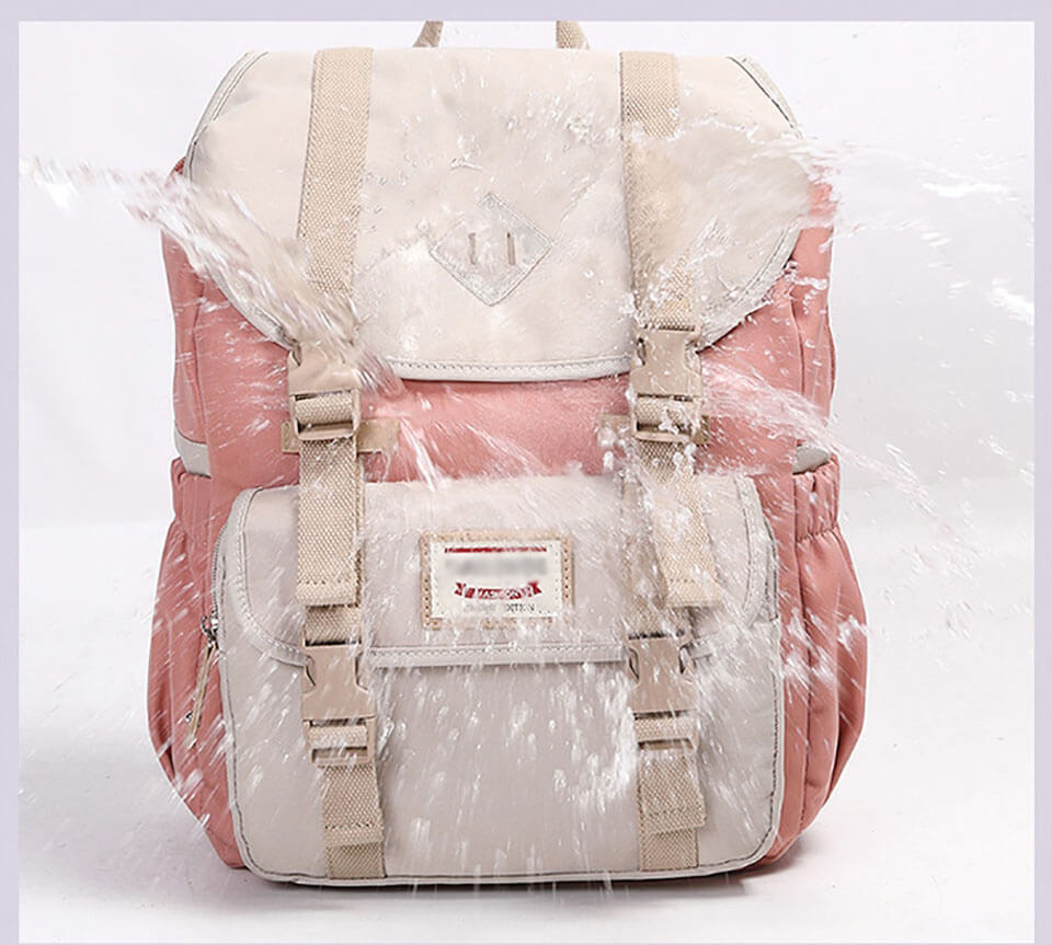 Fully packed lightweight travel backpack, ready for adventure with its spacious multi-compartment design.