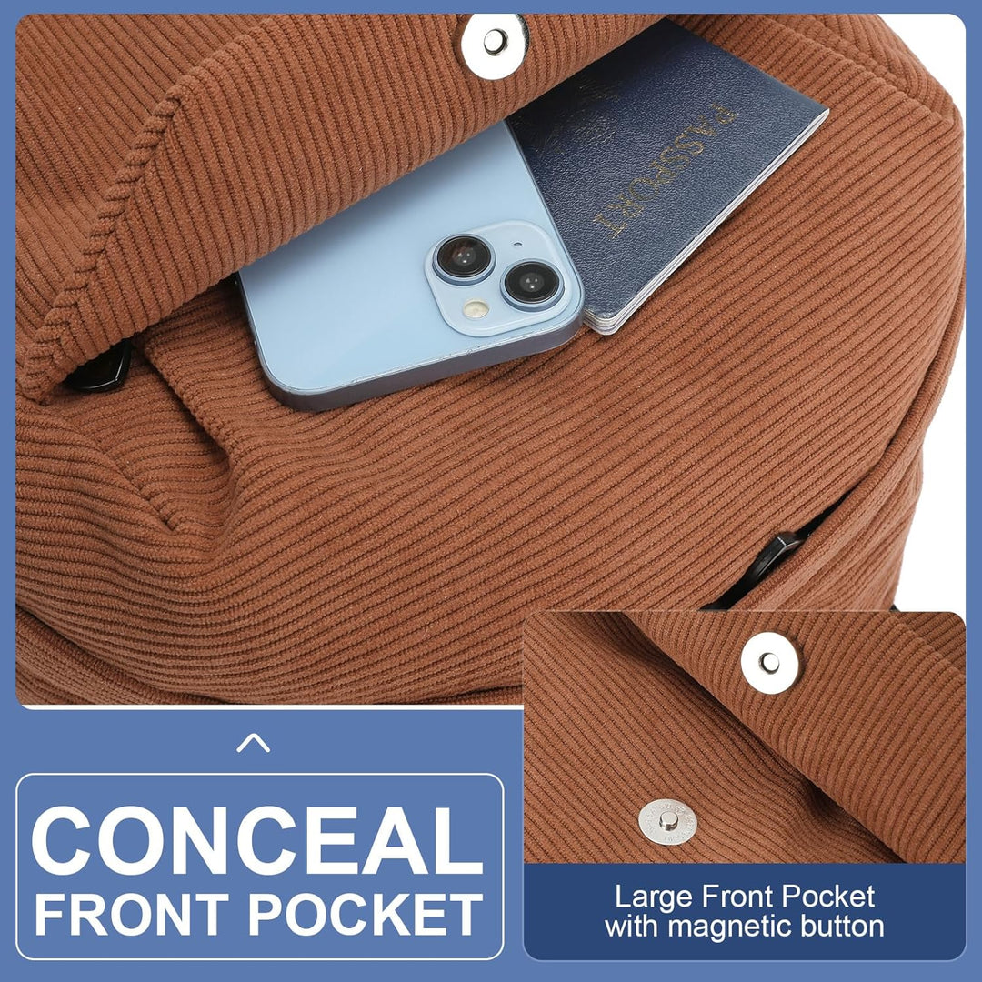 Organized travel laptop backpack, lightweight & durable for extended trips.