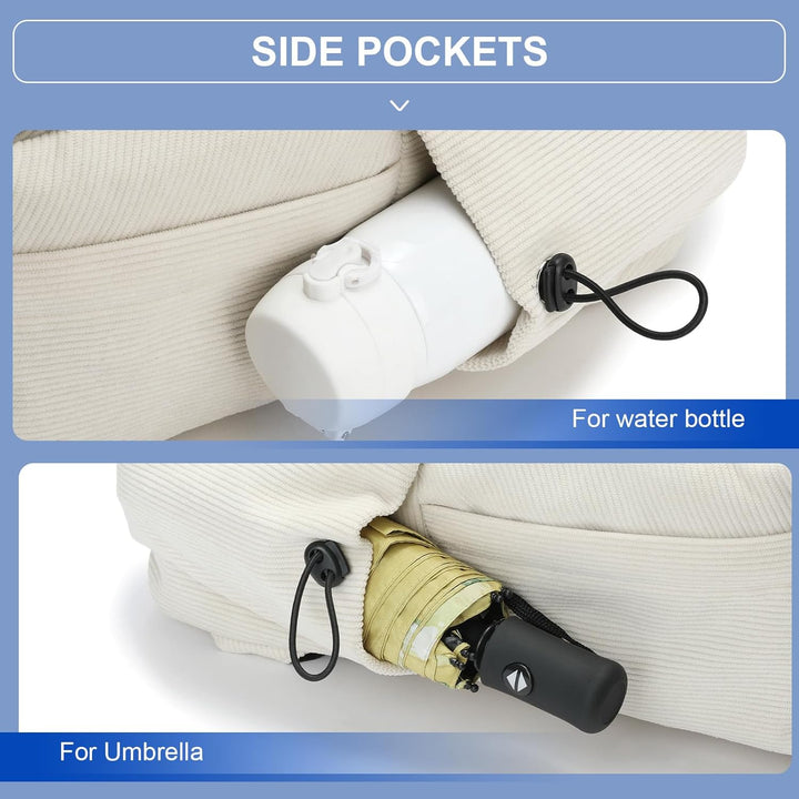 Lightweight travel backpack with organized compartments, water-resistant & durable.