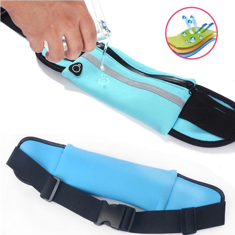 Close-up of waterproof running waist pack material, durable and perfect for sports accessories