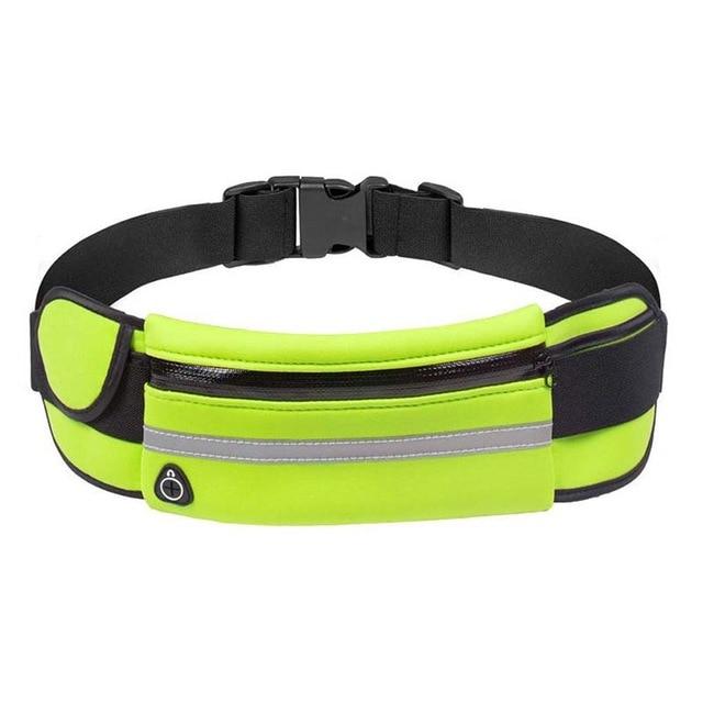 Lightweight travel pouch or running waist pack, waterproof for active outdoor use