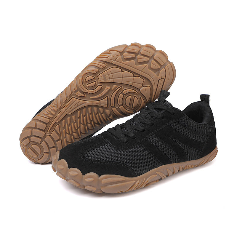 Unisex outdoor adventure barefoot shoes with robust non-slip grip.