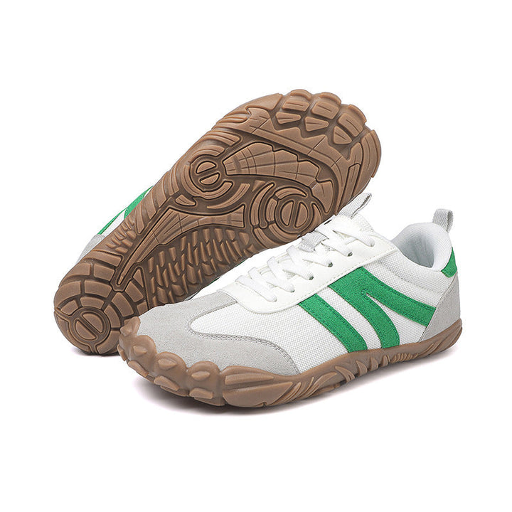 Durable unisex barefoot hiking shoes with a secure, flexible sole.