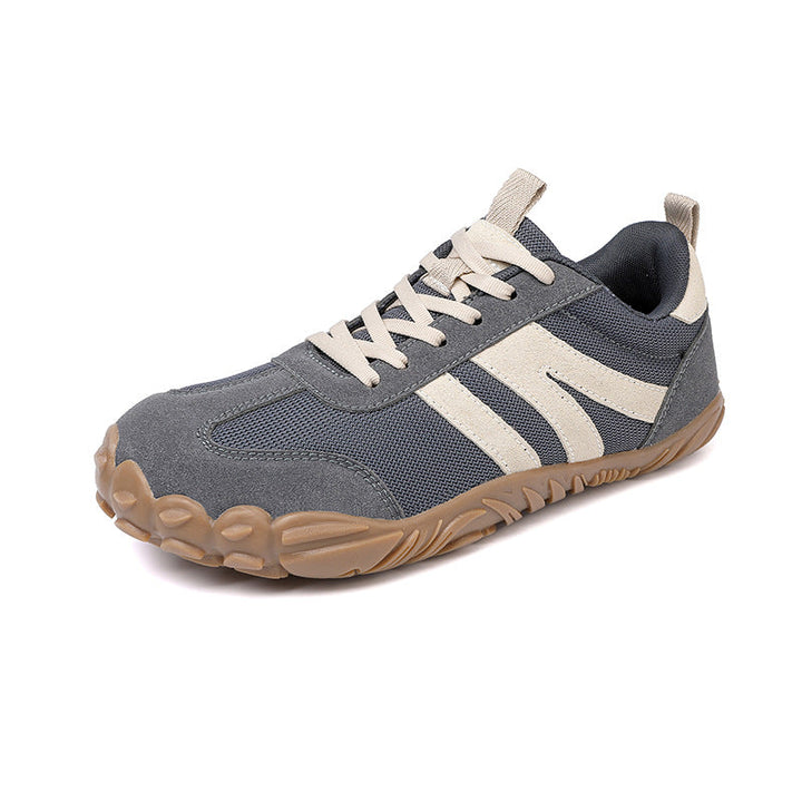 Unisex wide fit minimalist hiking shoes, offering natural foot comfort.