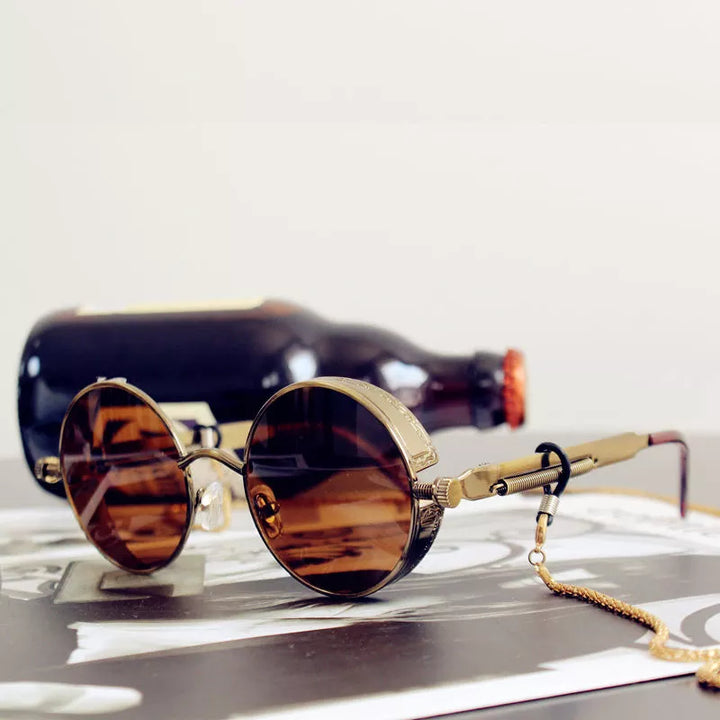 Stylish vintage polarized sunglasses, limited edition unisex eyewear providing UV400 protection and glare reduction.