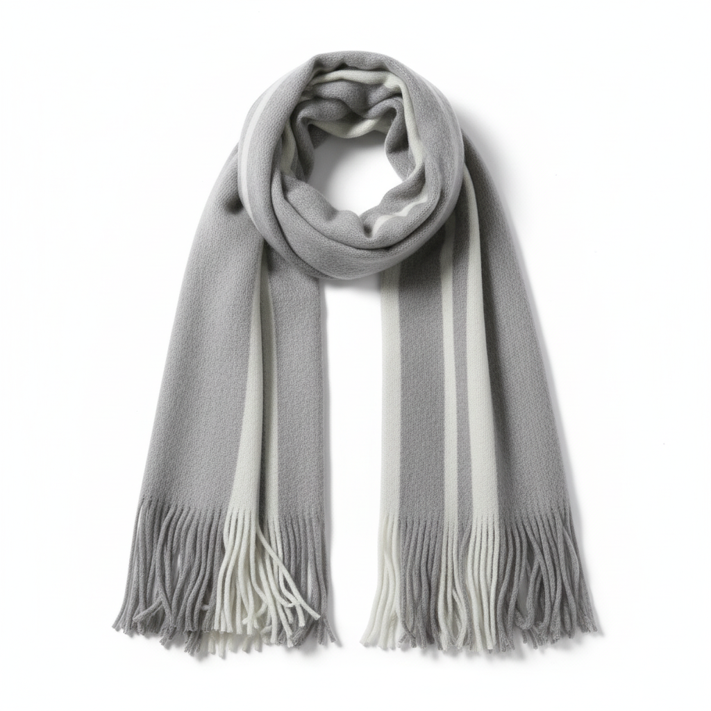 Unisex winter scarf made of pure cashmere, providing warmth and style