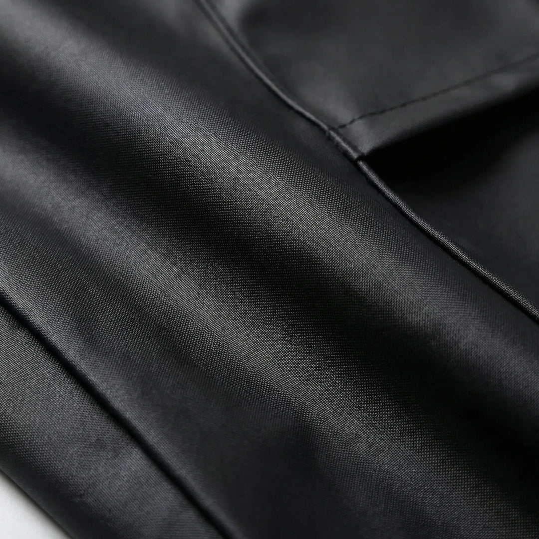 Black unisex long hooded raincoat, perfect commuter jacket for motorcycle and general outdoor use.