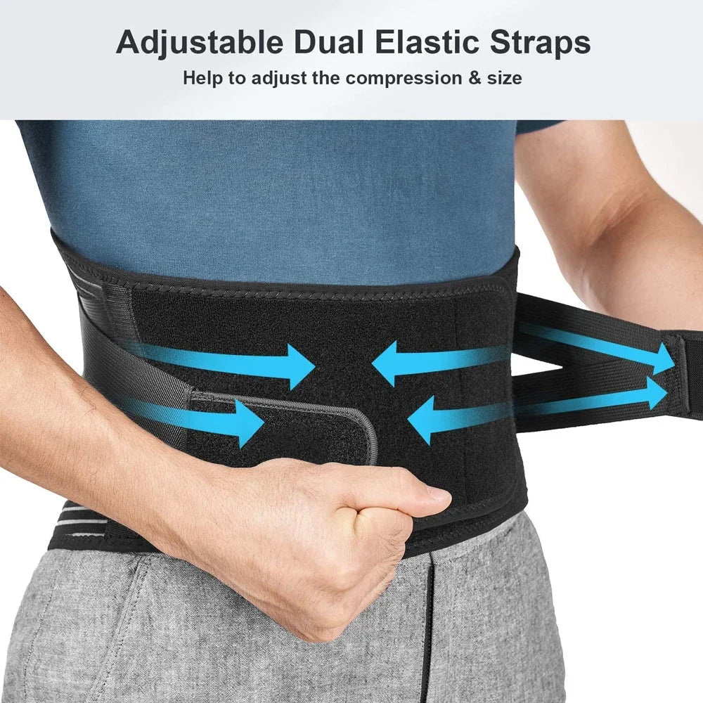 BackAlign comfort lumbar belt, unisex design for back support, pain relief, and better posture in daily life.
