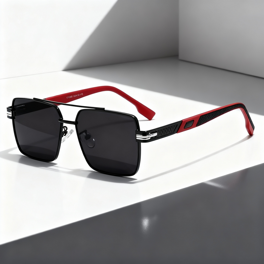 Stylish unisex sunglasses with durable metal frames & gradient UV400 protective lenses. Modern fashion eyewear.