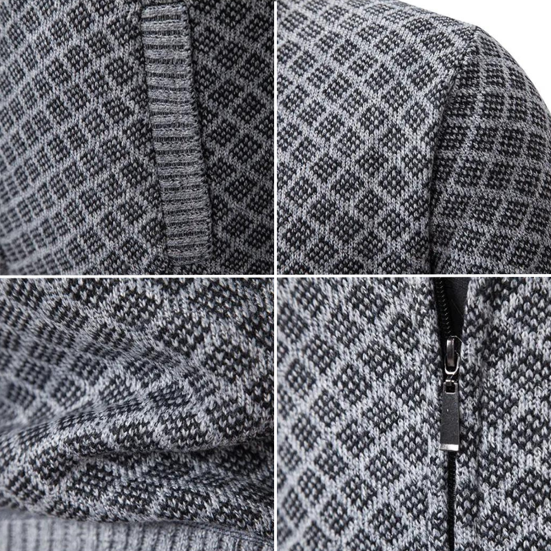 Timeless unisex knitted sweater with a luxurious basket weave design, offering comfort, warmth, and enduring style.