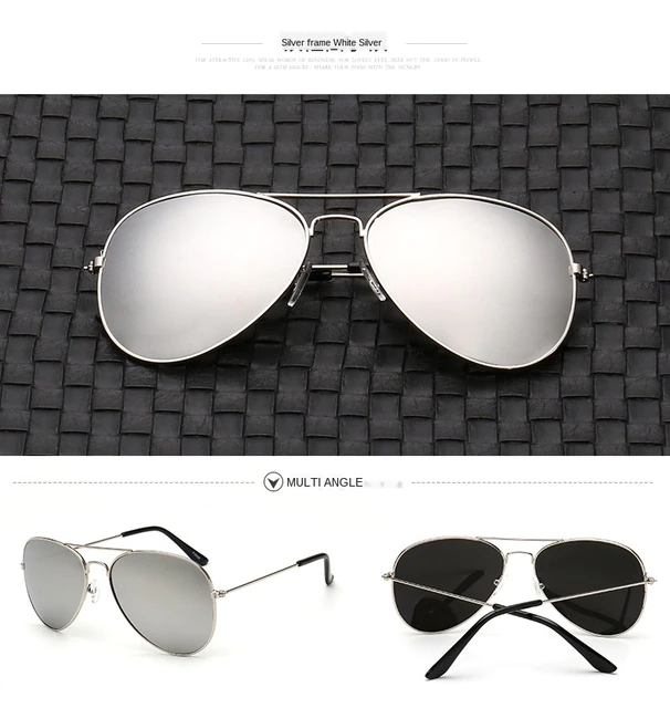 Classic aviator design polarized sunglasses, anti-glare & UV protection for stylish outdoor wear & travel.