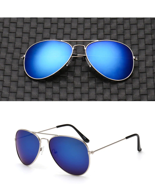 Unisex luxury polarized aviator sunglasses. Essential anti-glare & UV protection; a versatile fashion accessory.