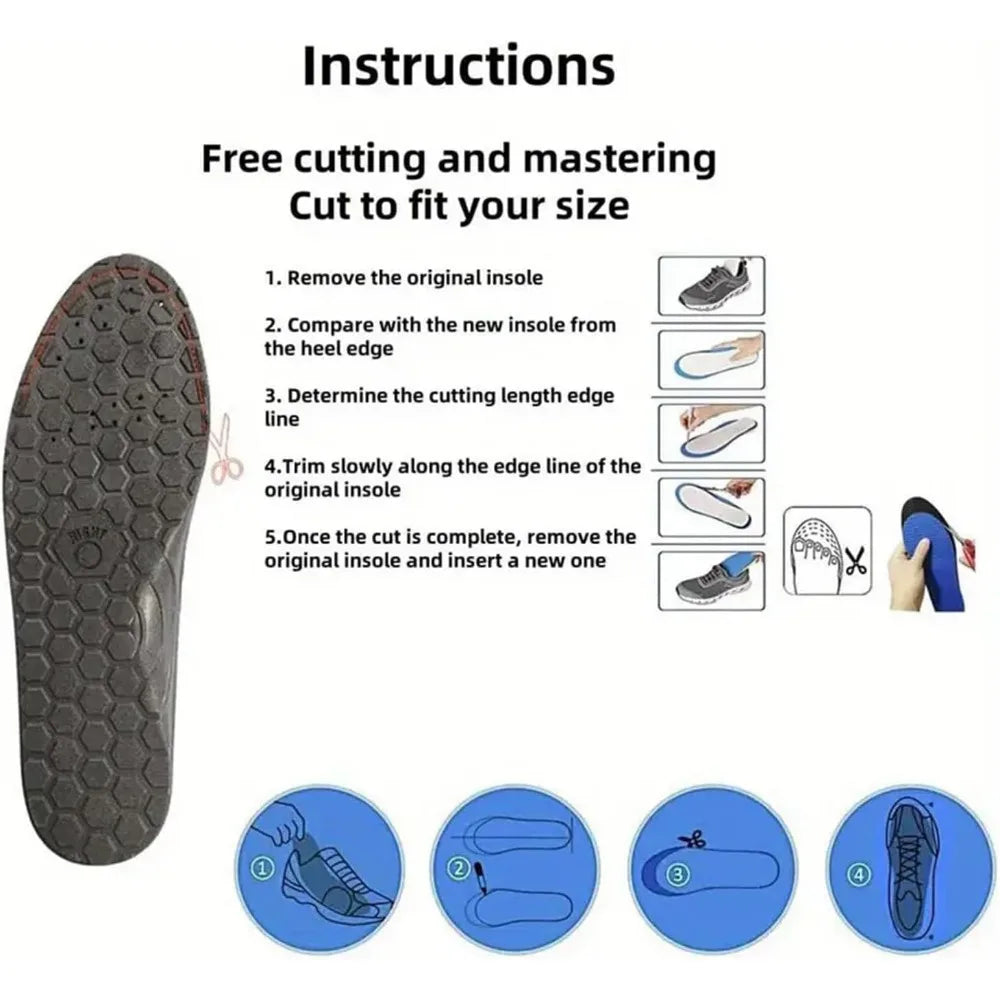 Orthotic magnetic acupressure insoles for everyday pain relief, comfort & energy for active feet.