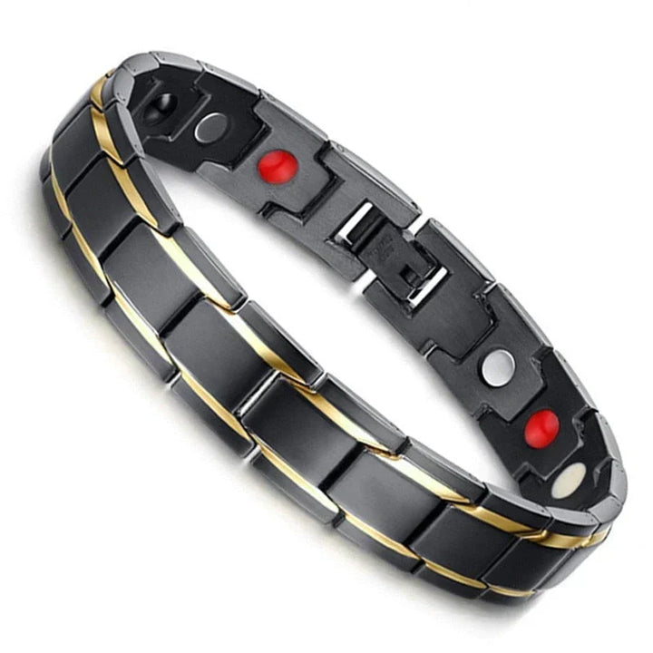 Unisex magnetic health bracelet for wellness & pain relief. Stylish therapy jewelry.