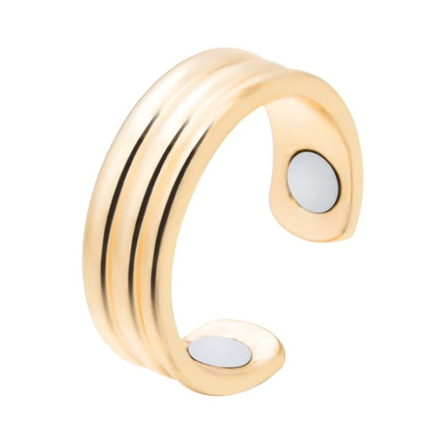 Unisex magnetic therapy anti-snore ring for quieter, improved sleep. Natural sleep aid solution for snoring.