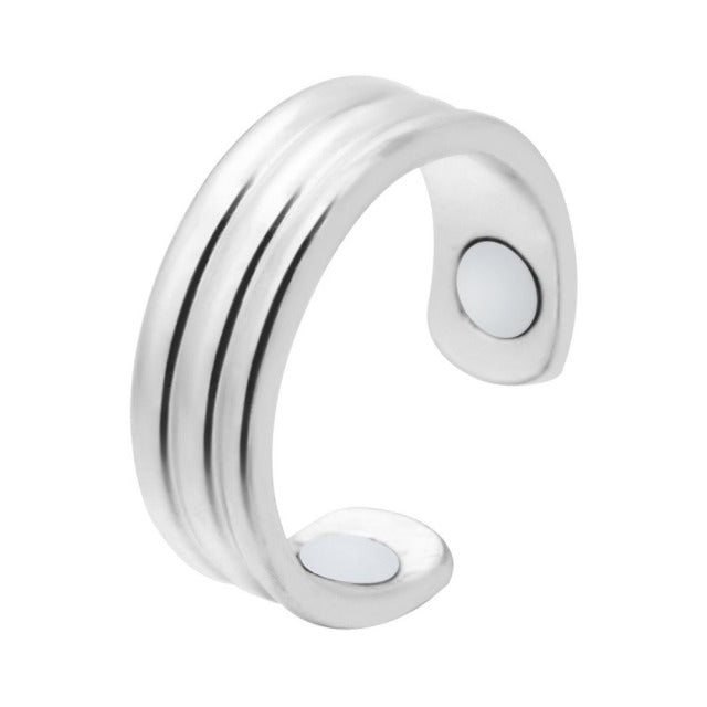 Unisex anti-snore ring, a natural magnetic therapy sleep aid promoting quiet sleep & relaxation.