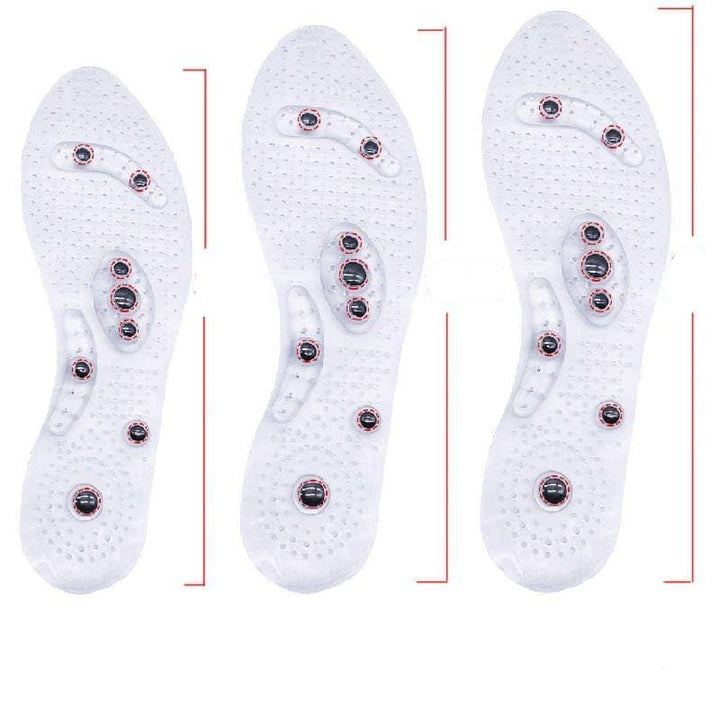 Unisex comfort insoles with magnetic therapy for pain relief, energy support, and improved foot circulation.