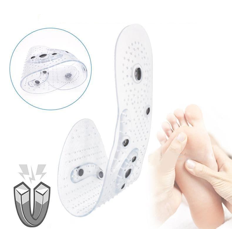 Wellness magnetic insoles offering foot massage, pain relief & circulation benefits for daily comfort.