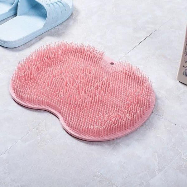 Massaging bath accessory: unisex shower scrubber for back and feet, promotes relaxation & healthy skin.