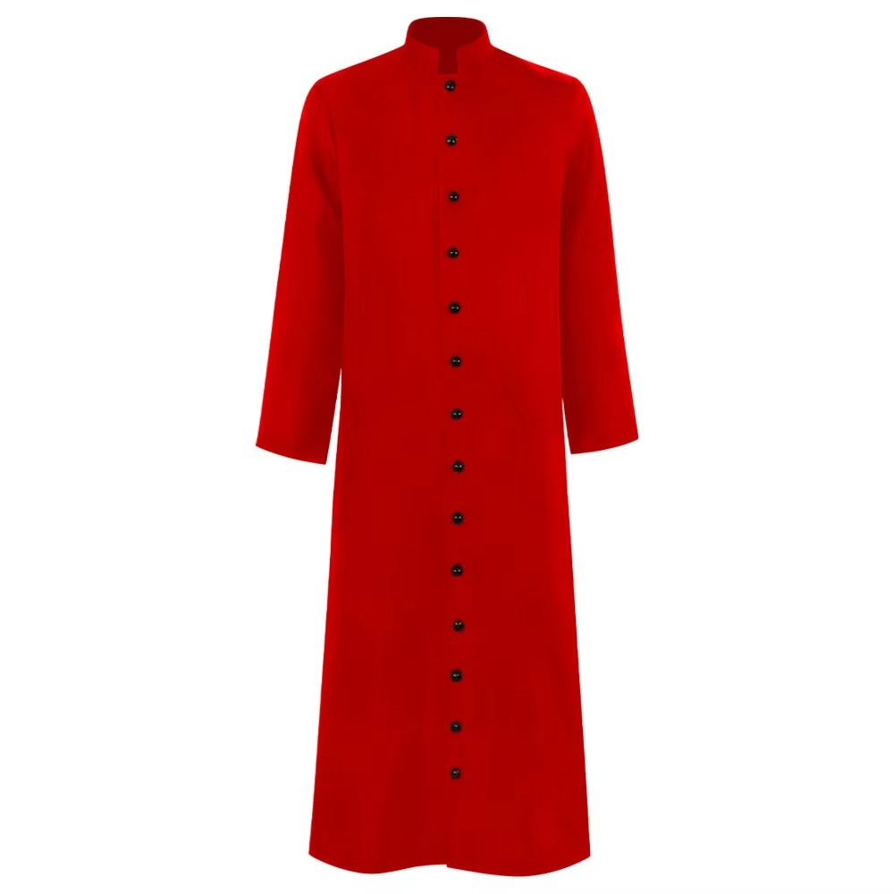 Unisex medieval monk or wizard robe costume with large hood. Perfect for cosplay, Halloween, or fantasy events.