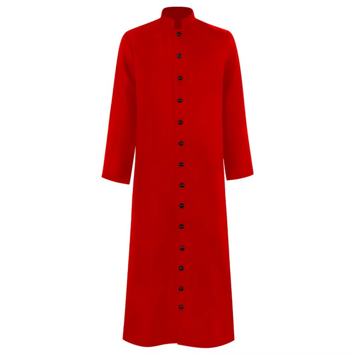 Unisex medieval monk or wizard robe costume with large hood. Perfect for cosplay, Halloween, or fantasy events.