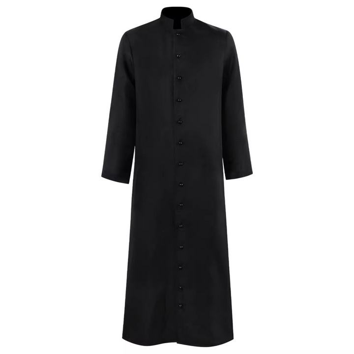 Unisex medieval fantasy robe costume, long with hood. Great for cosplay, Halloween, LARP, or historical parties.