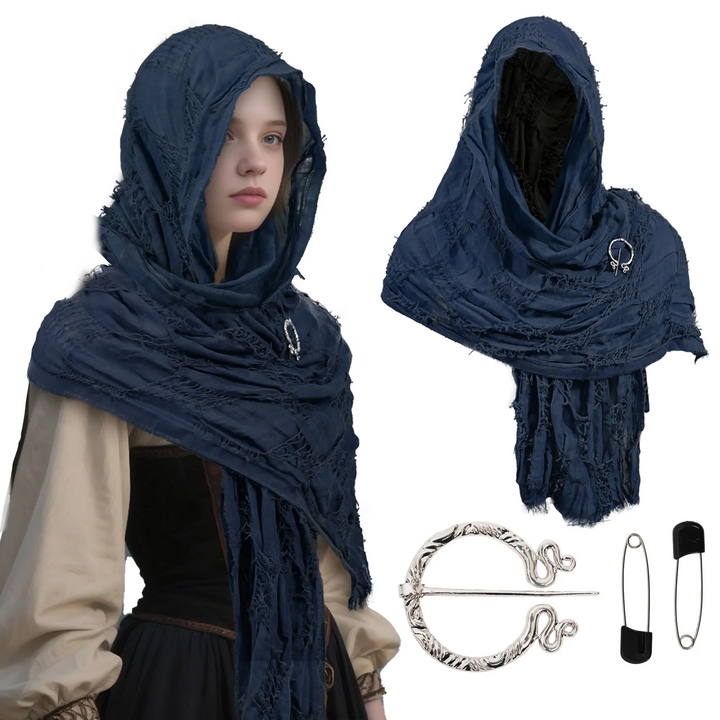 Historical unisex linen cloak, perfect medieval renaissance costume & cosplay.