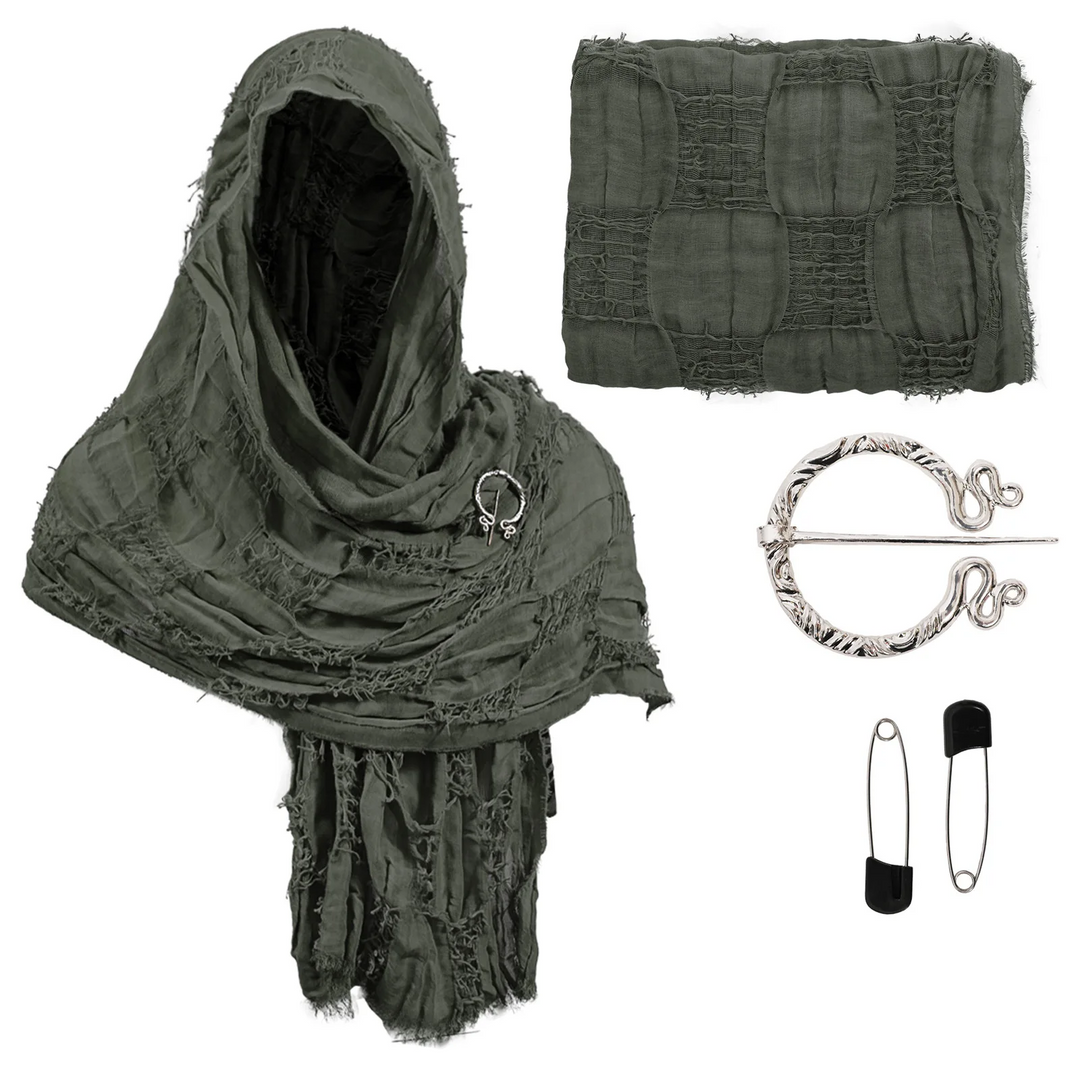 Fantasy unisex wanderer's cloak, ideal for cosplay, medieval & renaissance events.