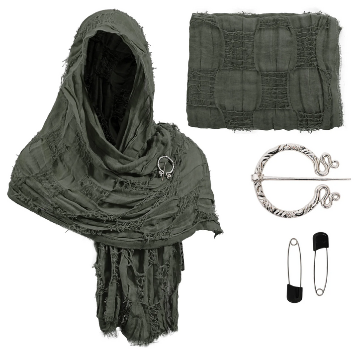 Fantasy unisex wanderer's cloak, ideal for cosplay, medieval & renaissance events.