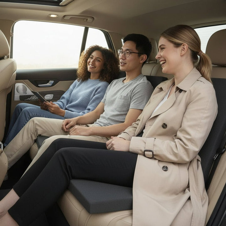 Height booster: unisex memory foam car seat pad for improved driving visibility & ultimate comfort.
