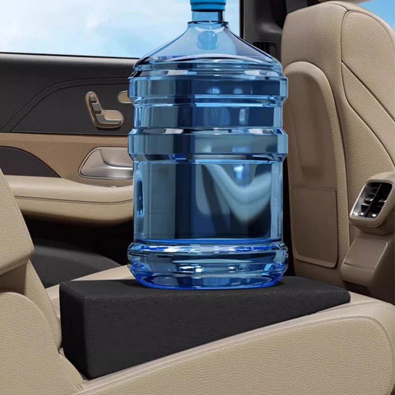 Plush memory foam car seat cushion, a driving aid for enhanced comfort, reducing fatigue & supporting posture.