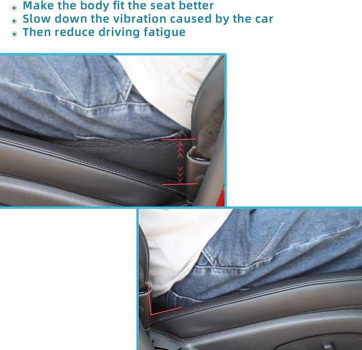 Driving comfort solution: unisex car seat cushion for shorter drivers, offering superior back support.