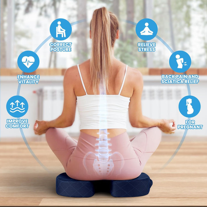 Portable memory foam seat cushion, a must-have travel accessory for pain relief