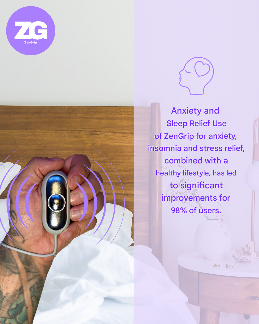 SleepEase Pro: innovative microcurrent device for calm, restorative sleep. Your drug-free solution for insomnia.
