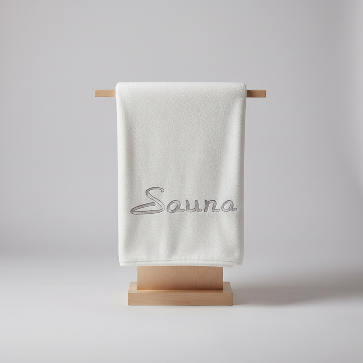 Compact quick-dry microfiber bath towel in pink, perfect for travel or daily use