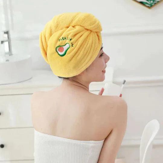 Lightweight HairDry Pro microfiber towel for quick and easy post-wash hair drying.