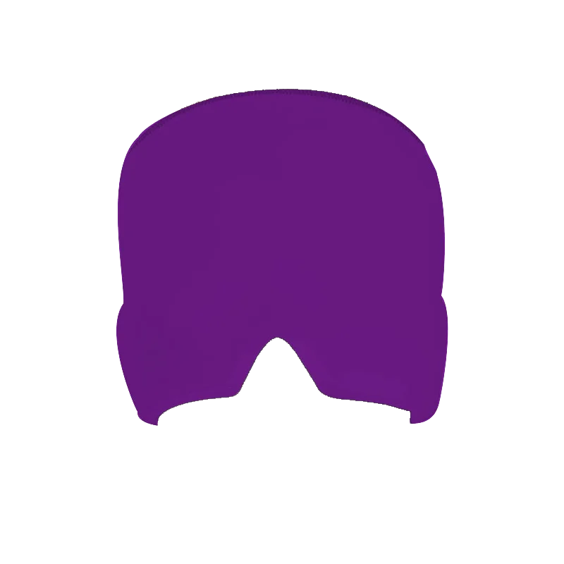 Dual hot & cold therapy headache mask to alleviate pain and sinus pressure.