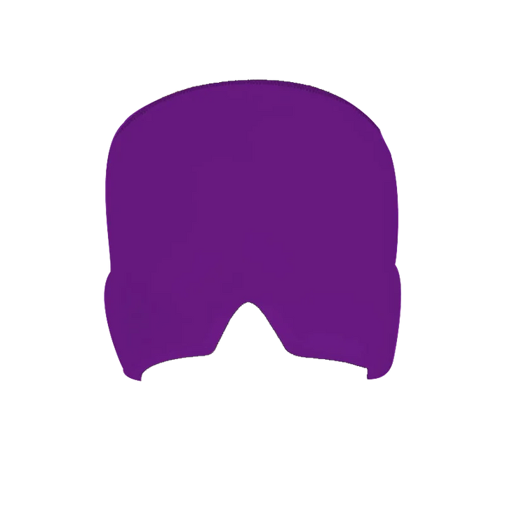 Dual hot & cold therapy headache mask to alleviate pain and sinus pressure.