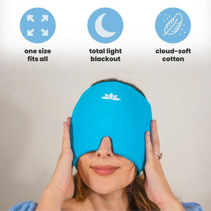 Wellness hot & cold gel mask for ultimate comfort and headache relief.