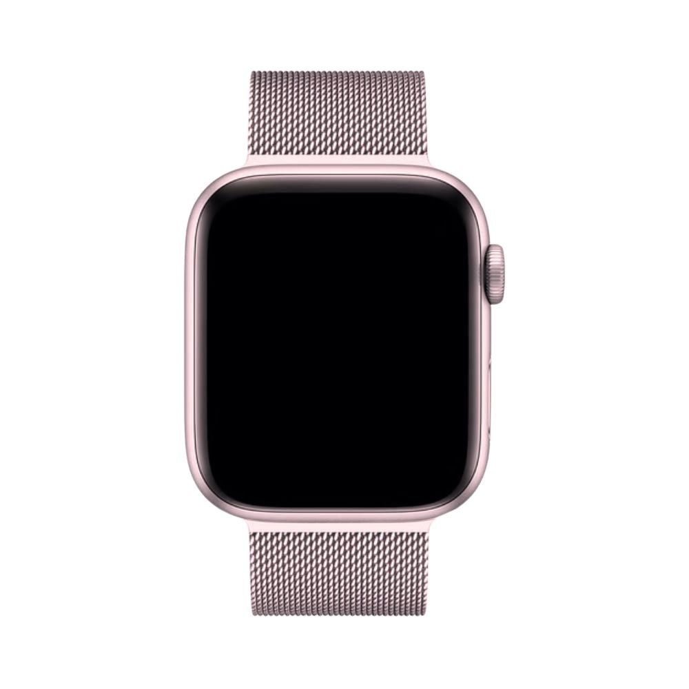 Comfort-focused Milanese Loop smartwatch strap, durable stainless steel, sleek unisex design.