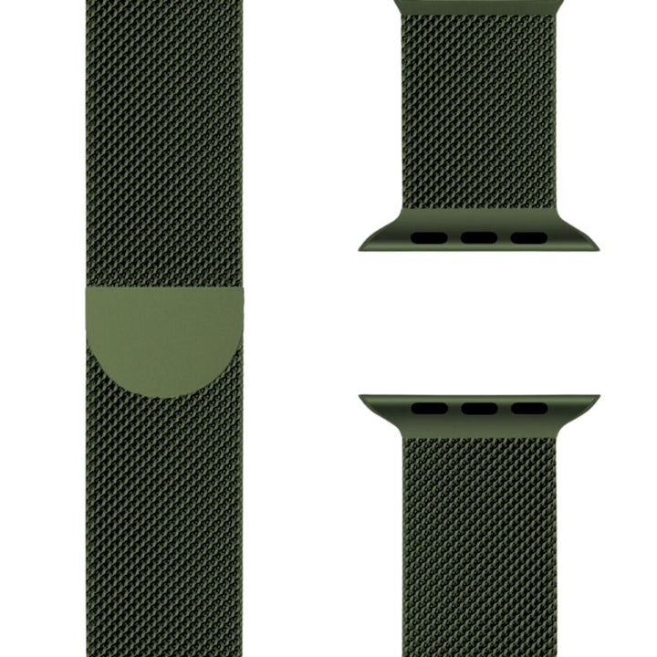 Stylish Milanese Loop smartwatch strap, unisex, adjustable, premium stainless steel for comfort.