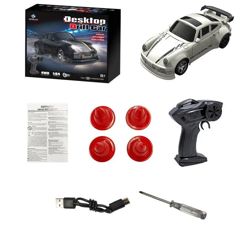 Rechargeable 4WD mini RC car, a versatile vehicle for exciting racing and precise drifting maneuvers.