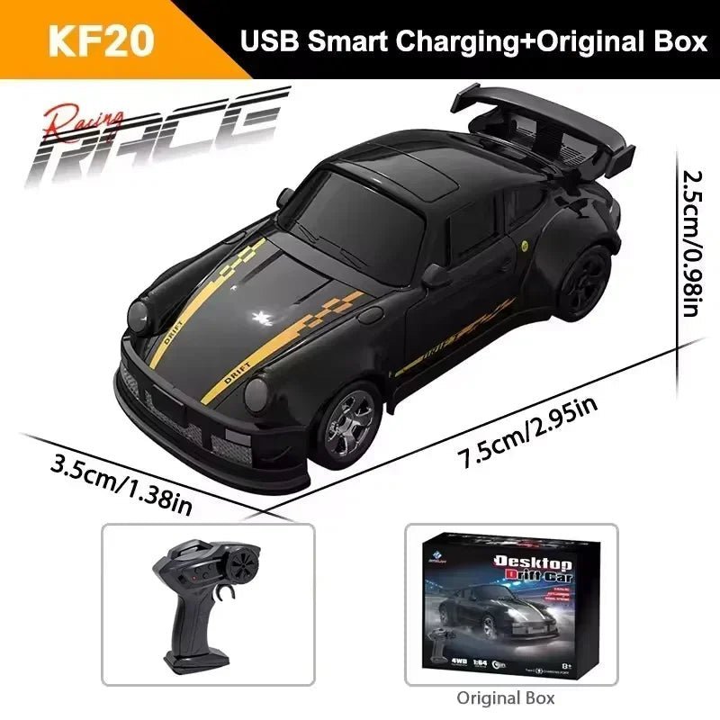 Dynamic 4WD mini RC car for drifting, racing, and hours of entertainment. A perfect remote control toy gift.