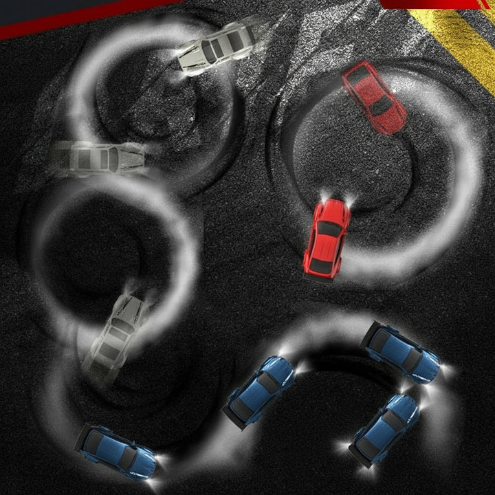 Vibrant mini RC racing vehicle, designed for high-speed thrills and dynamic drifting. A fun unisex toy.