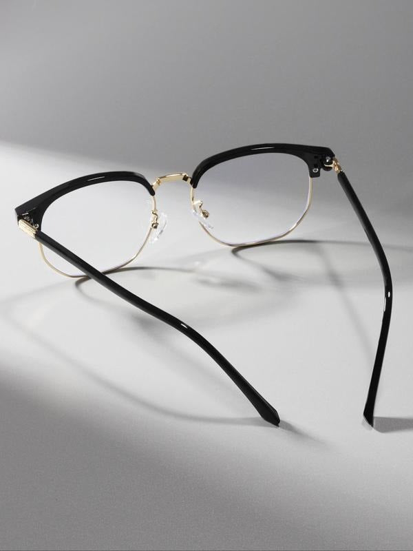 Stylish minimalist blue light glasses for eye protection; unisex eyewear reduces digital strain. Prescription ready.